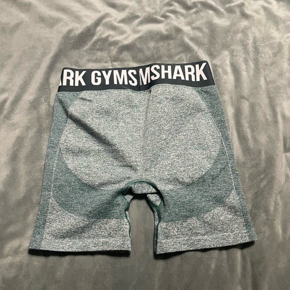 Gymshark Shorts, Size Small, Green/White - Picture 2 of 3